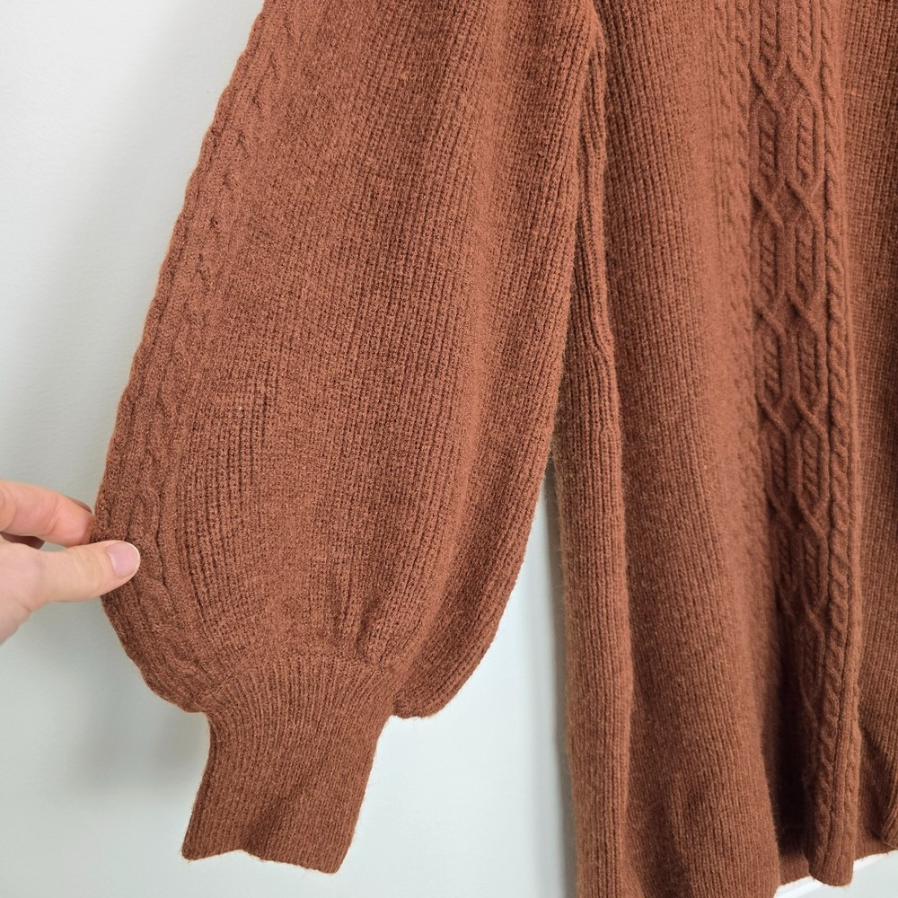 NWT A Loves A Womens Cozy Cabin Cable Knit Sweater Dress Sz XL Fall Quiet Luxury - Picture 5 of 14